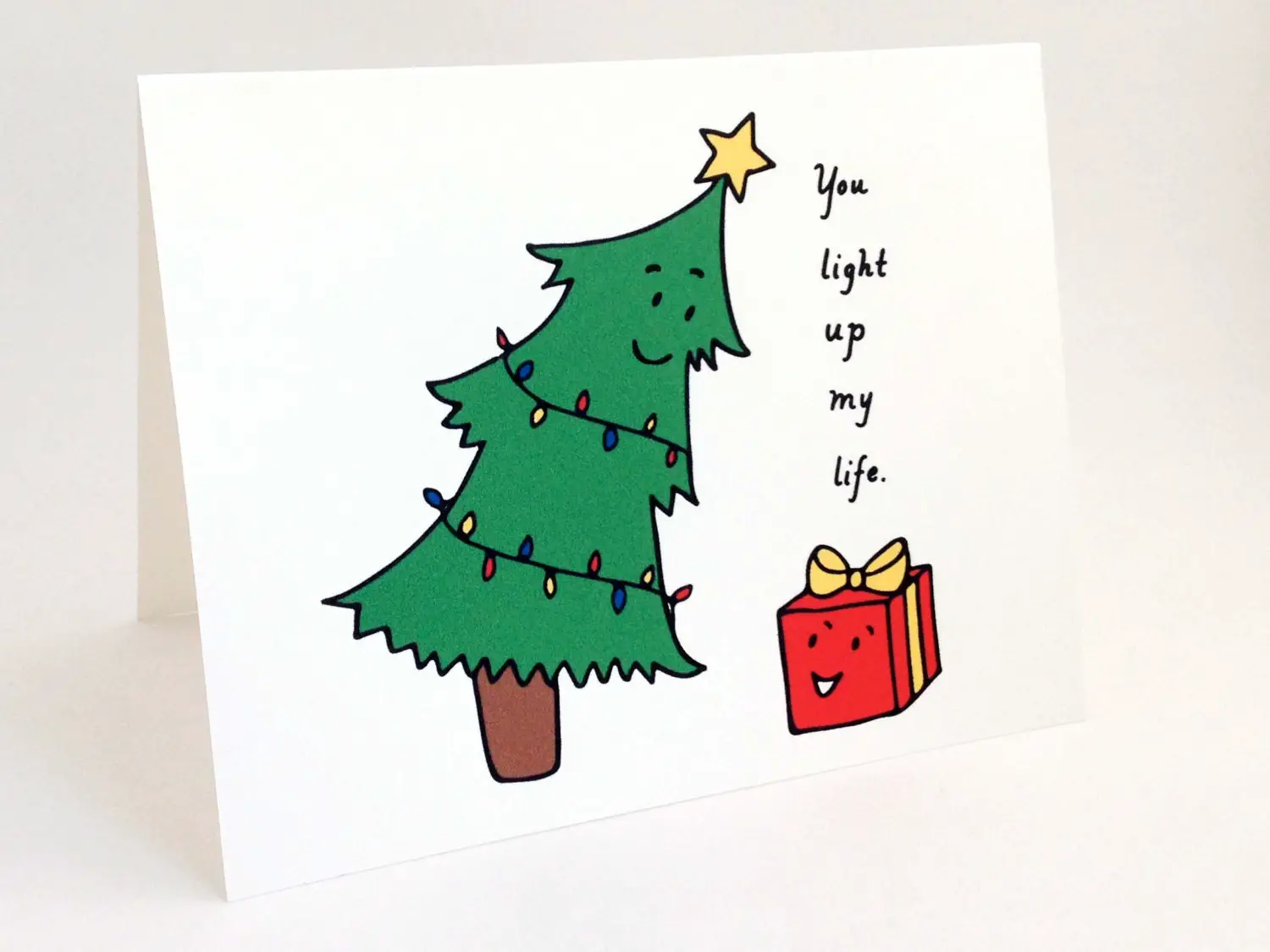 Cute Christmas Card ny Holiday Card by EuclidStreetShop