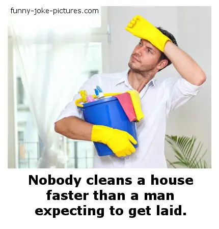 House cleaning. 