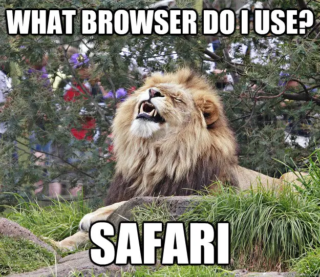 on safari meme